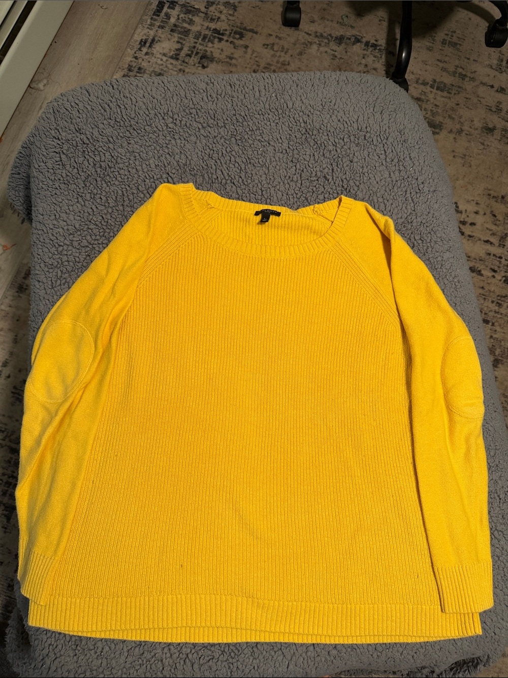 Talbots Bright Yellow Crewneck Sweater
